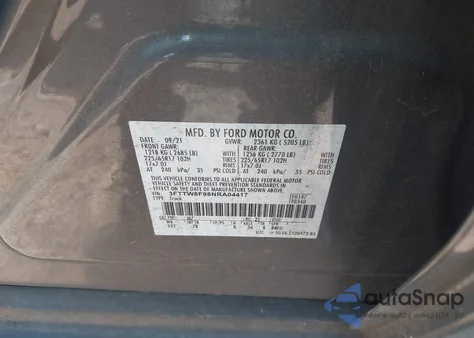 2022 Ford Maverick Xlt from USA, damaged, VIN 3FTTW8F98NRA04417